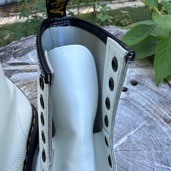 Dr. Martens 1460 White Leather 8 Eye Combat Boots Women’s 5 EU36 NO INSOLES Punk - Picture 12 of 13
